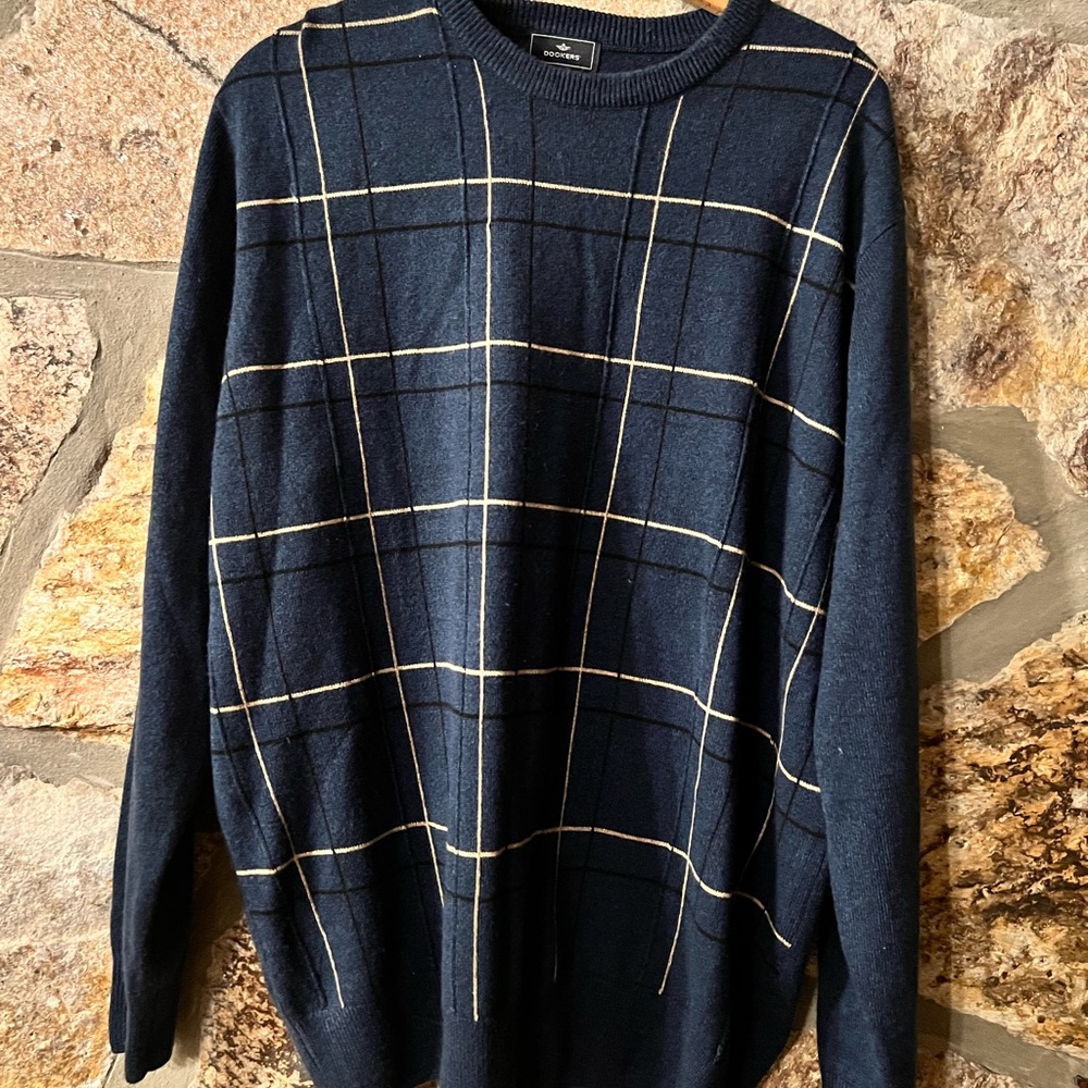 Vintage golf crew neck grandpa sweater